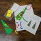 4E's Novelty 24 Pack Christmas Tree Ornament Craft Kit for Kids, 516Pcs Self-Adhesive Foam Stickers, Individually Wrapped Holiday DIY Art Project for Toddlers, Classroom Activities, Winter Crafts for Kids